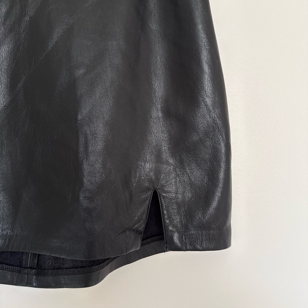 Show Me Your MuMu Tyra Black Pleather Mini Skirt - Picture 3 of 7